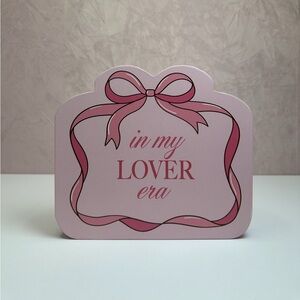 “IN MY LOVER ERA” Quill to Paper Pink Ribbon Home Accent Decor